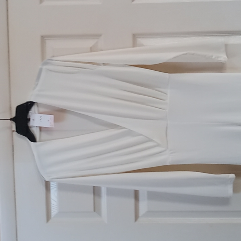 Women's cream jumpsuit made in England - US size 8, EU size 12.  New with tag.